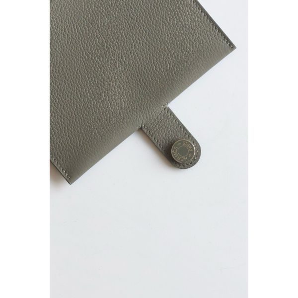 HERM R.M.S Passport Holder in Gris Meyer Evercolor Calfskin