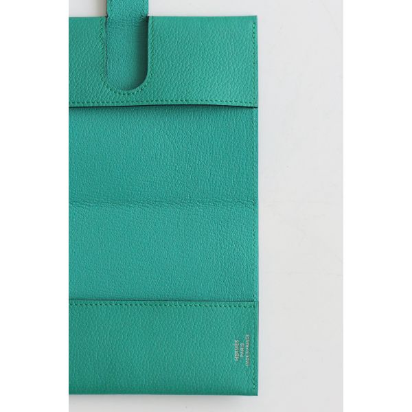 HERM R.M.S Passport Holder in Vert Verone Evercolor Calfskin