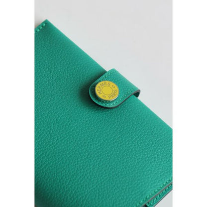HERM R.M.S Passport Holder in Vert Verone Evercolor Calfskin