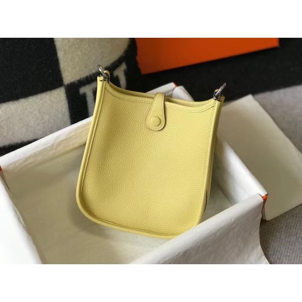 HERM Evelyne III TPM Mini Bag In Jaune Poussin Clemence Leather