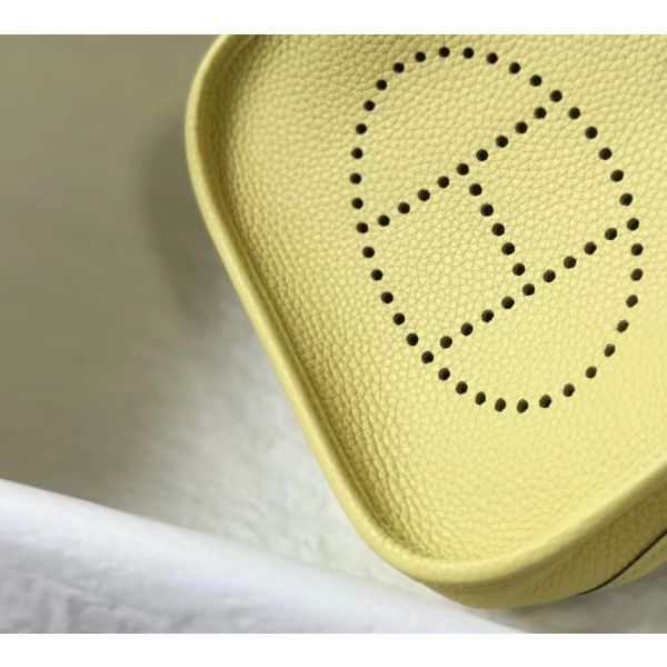 HERM Evelyne III TPM Mini Bag In Jaune Poussin Clemence Leather