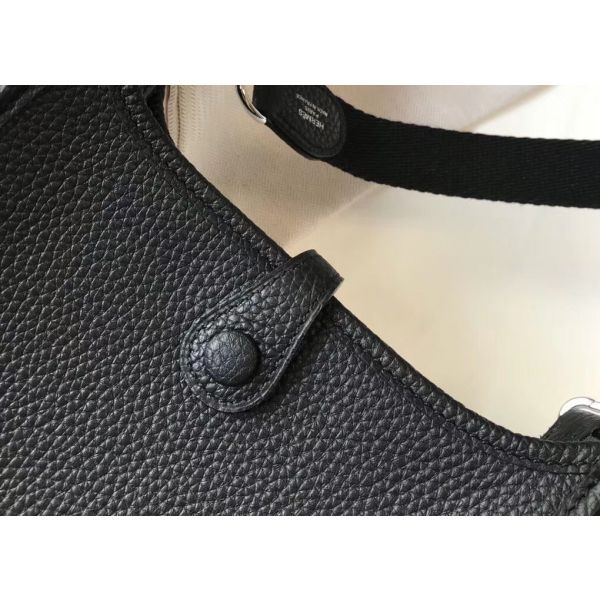 HERM Evelyne III TPM Bag In Black Clemence Leather