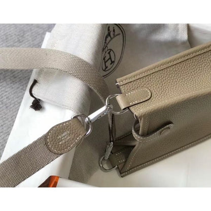 HERM Evelyne III TPM Bag In Tourterelle Clemence Leather