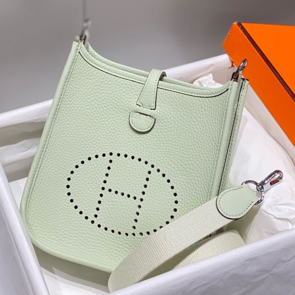 HERM Evelyne III TPM Bag In Vert Fizz Clemence Leather