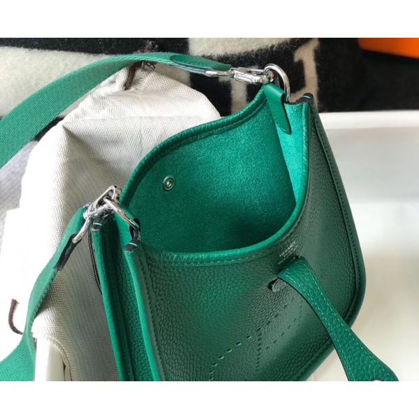 HERM Evelyne III TPM Bag In Vert Vertigo Clemence Leather