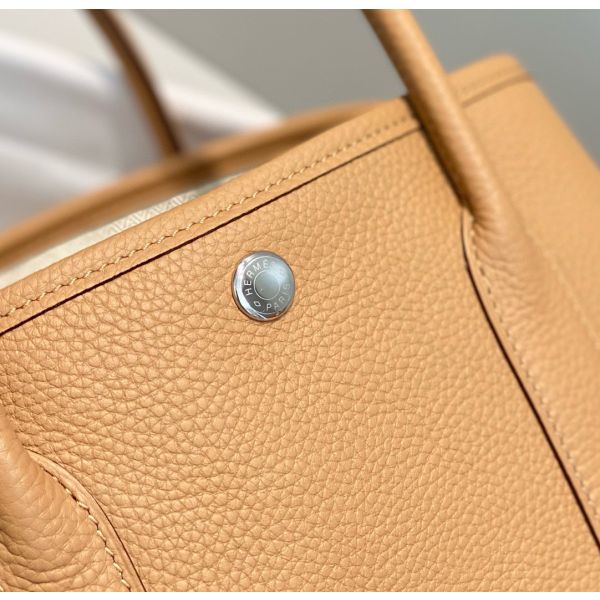 HERM Garden Party 30 Bag In Chai Taurillon Leather