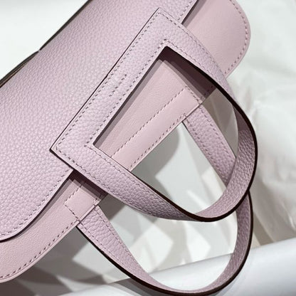 HERM Halzan 25 Bag in Mauve Pale Clemence Leather
