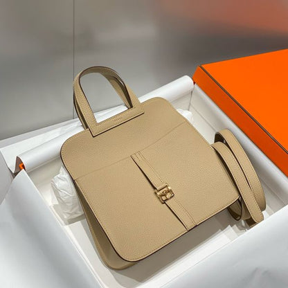 HERM Halzan 25 Bag in Trench Clemence Leather