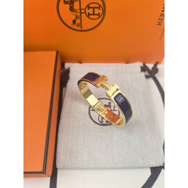 HERM Anemone Iris Enamel Clic H Bracelet