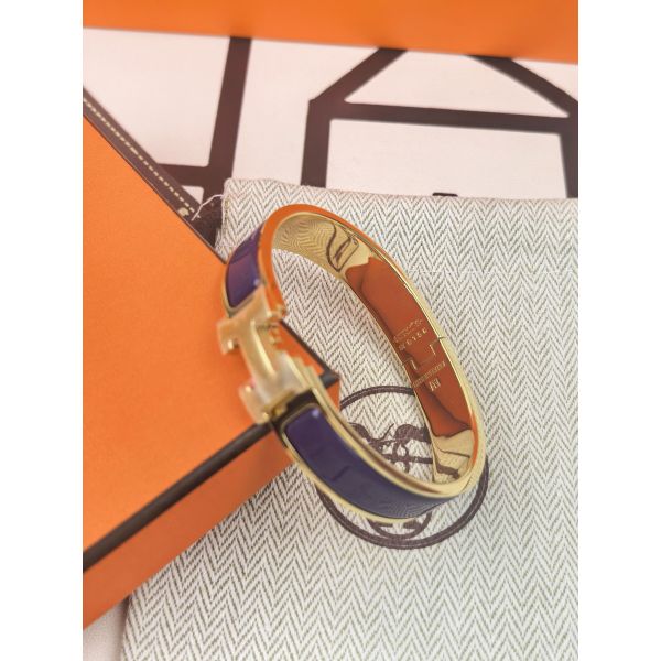 HERM Anemone Iris Enamel Clic H Bracelet