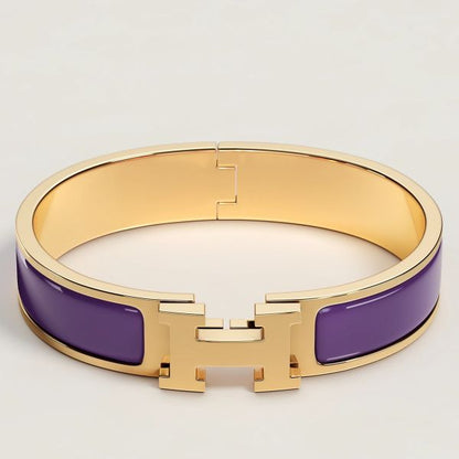 HERM Anemone Iris Enamel Clic H Bracelet