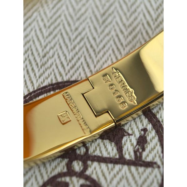 HERM Jaune Ambre Enamel Clic H Bracelet