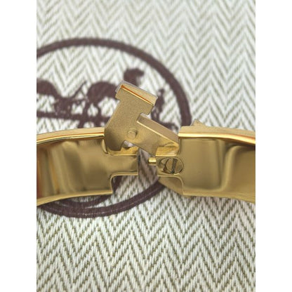 HERM Rose Purple Enamel Clic H Bracelet