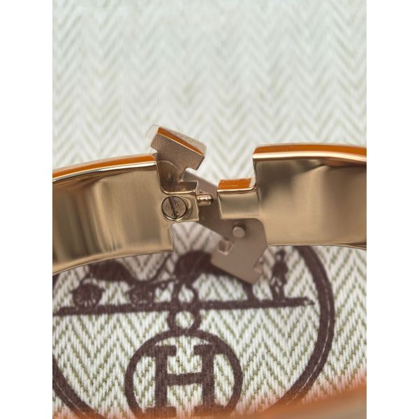 HERM Yellow Enamel Clic H Bracelet