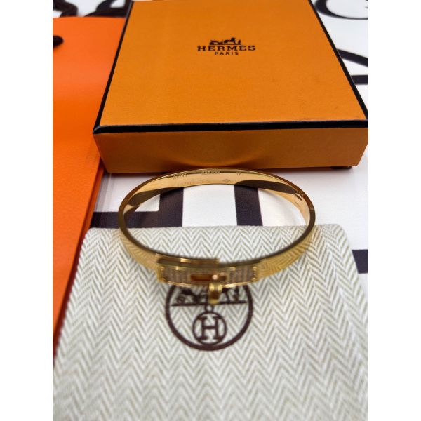 HERM Small Kelly Bracelet with Diamonds