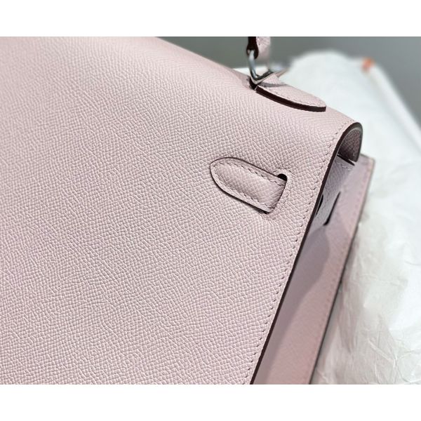 HERM Kelly 28cm Bag In Mauve Pale Epsom Leather PHW