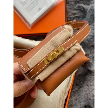 Herm√®s Kelly Moove Handmade Bag in Gold Swift Calfskin