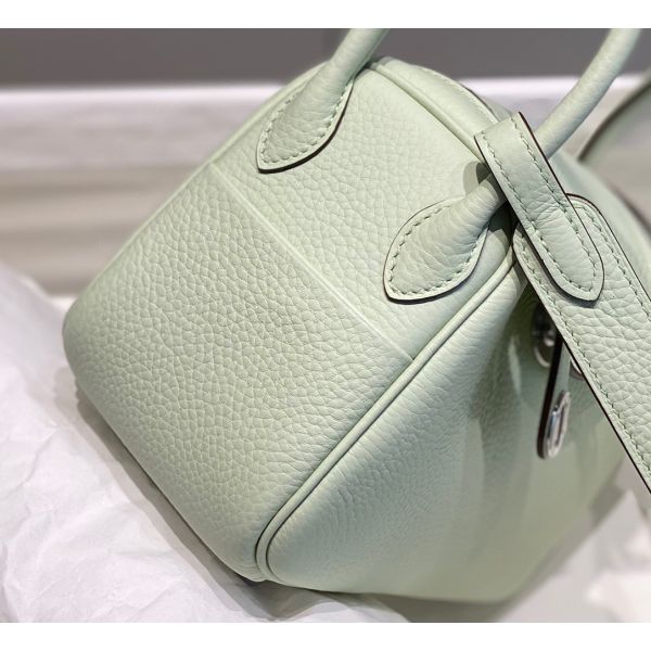 HERM Lindy Mini Bag In Vert Fizz Clemence Leather PHW