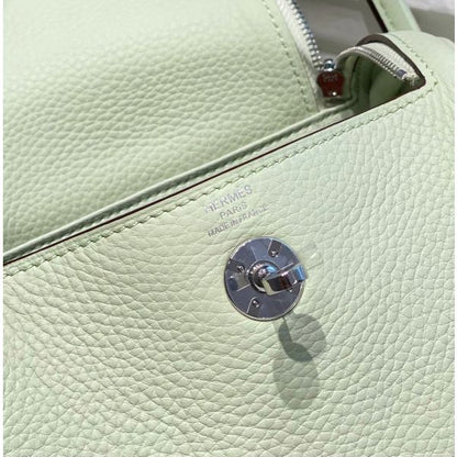 HERM Lindy Mini Bag In Vert Fizz Clemence Leather PHW