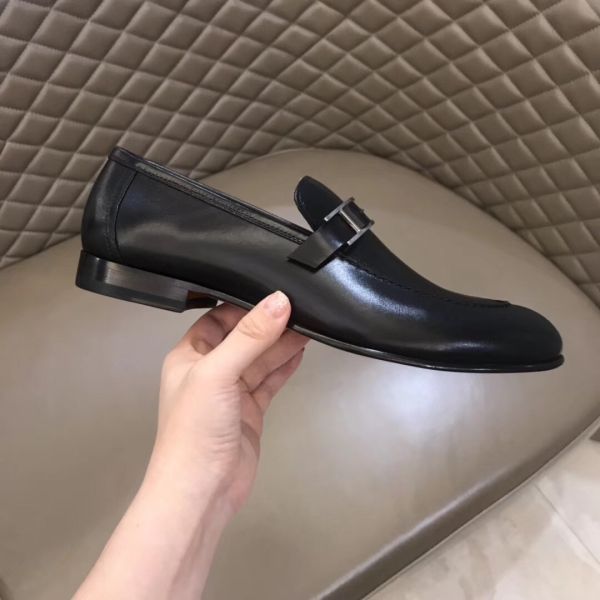 HERM Men's Monterey Loafers In Black Calfskin