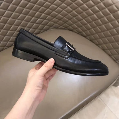 HERM Men's Sydney Loafers In Black Calfskin