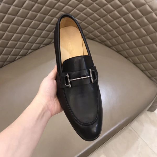 HERM Men's Sydney Loafers In Black Calfskin
