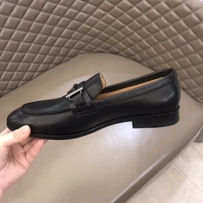 HERM Men's Sydney Loafers In Black Calfskin