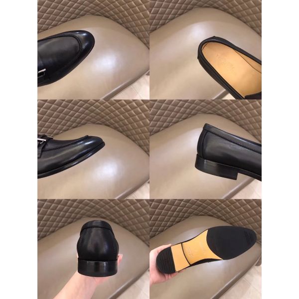 HERM Men's Sydney Loafers In Black Calfskin