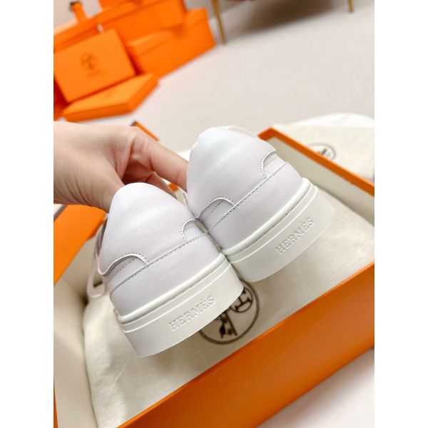 HERM Men's Day Sneakers in White Leather