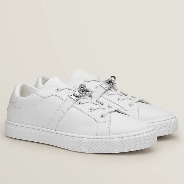 HERM Men's Day Sneakers in White Leather