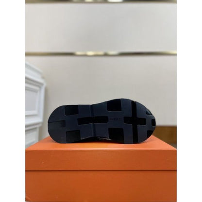 HERM Men's Drive Sneakers In Black Leather
