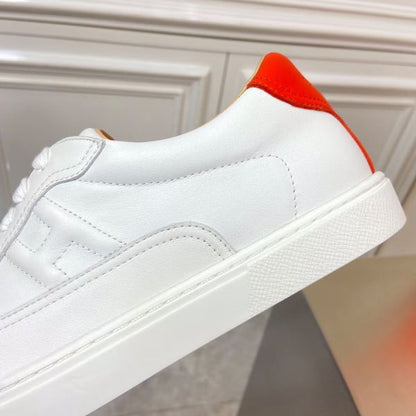 HERM Men's Quicker Sneakers In White Calfskin