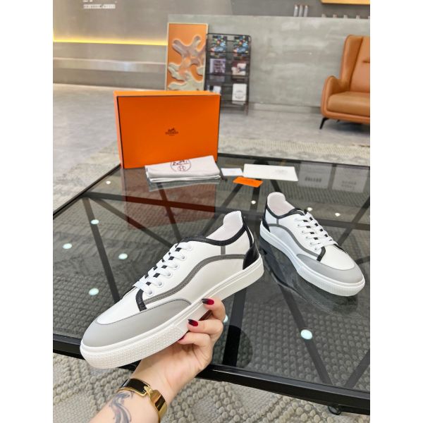 HERM Men's Get Sneakers in Multicolour Calfskin