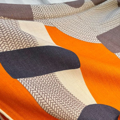HERM Orange Mon Premier Galop Shawl 140