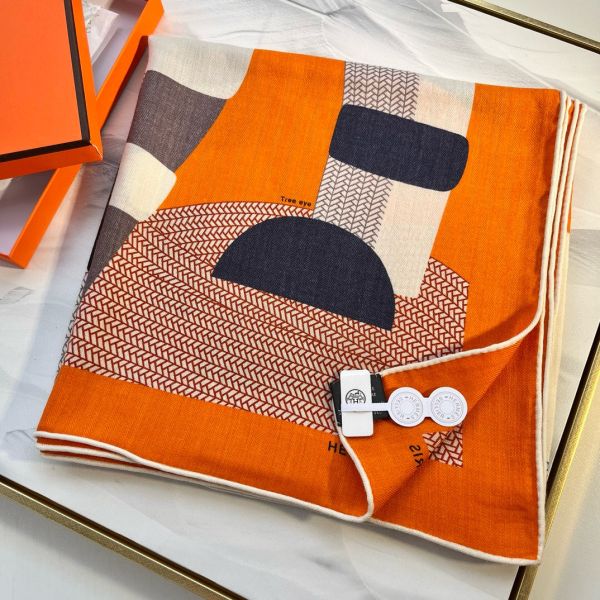 HERM Orange Mon Premier Galop Shawl 140