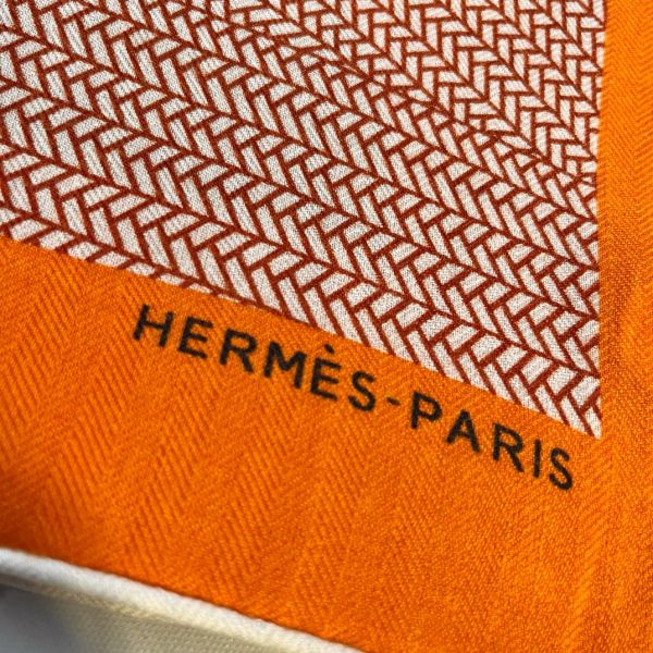 HERM Orange Mon Premier Galop Shawl 140