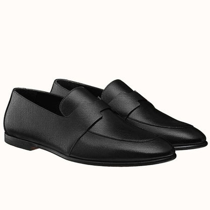 HERM Ancora Loafers In Black Goatskin