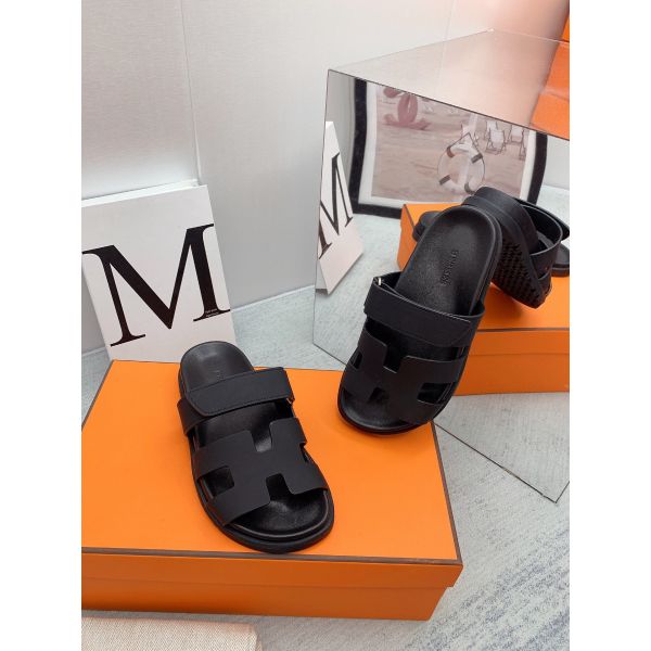 HERM Women's Chypre Sandals In Black Calfskin
