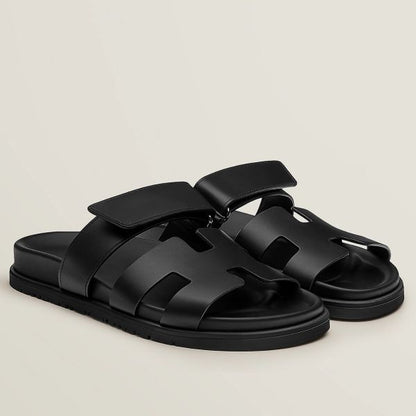 HERM Women's Chypre Sandals In Black Calfskin