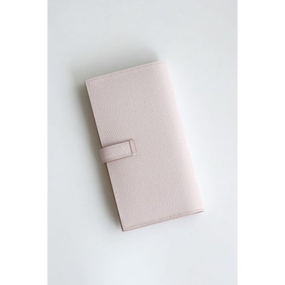 HERM Bearn Long Handmade Wallet in Mauve Pale Epsom Calfskin