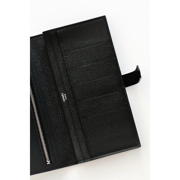 HERM Bearn Long Handmade Wallet in All Black