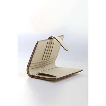HERM Bearn Compact Handmade Wallet in Craie Epsom Calfskin