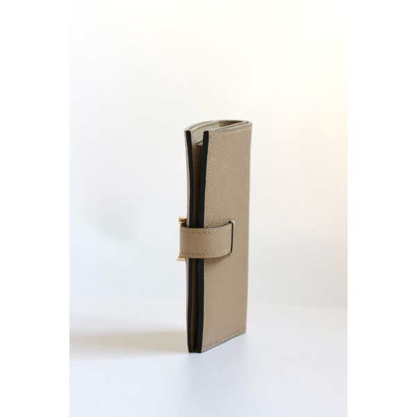 HERM Bearn Compact Handmade Wallet in Trench Epsom Calfskin