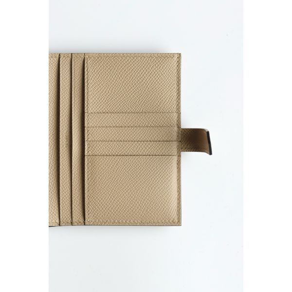 HERM Bearn Compact Handmade Wallet in Trench Epsom Calfskin