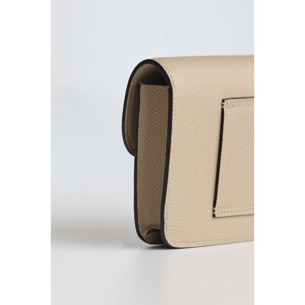HERM Constance Slim Wallet in Tourterelle Epsom Calfskin