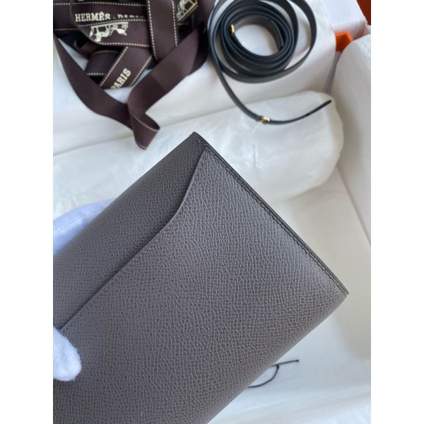 HERM Constance To Go Wallet in Etain Epsom Calfskin