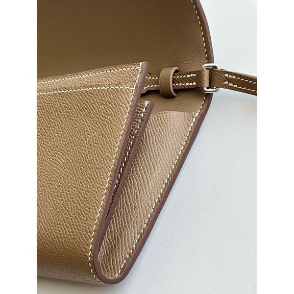 HERM Constance To Go Wallet in Taupe Epsom Calfskin