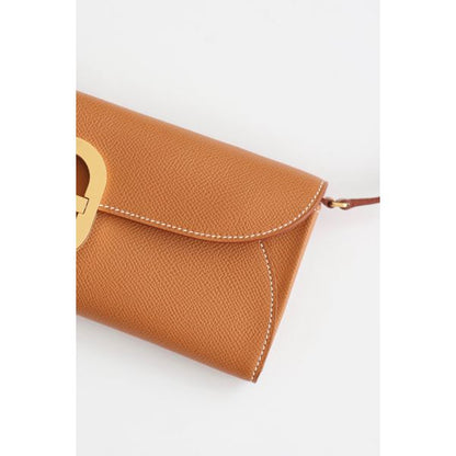 HERM Maillon To Go Wallet in Gold Epsom Calfskin