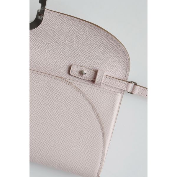 HERM Maillon To Go Wallet in Mauve Pale Epsom Calfskin