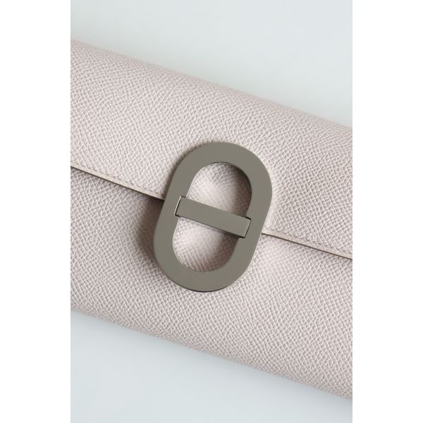 HERM Maillon To Go Wallet in Mauve Pale Epsom Calfskin